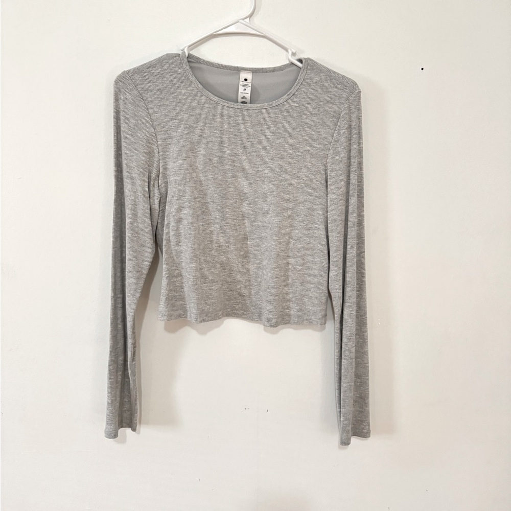 Gray Long Sleeve Women's Top